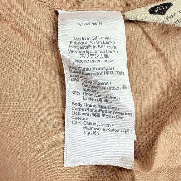 Madewell Blazer Size XS Tan Larsen Cotton Linen Relaxed Minimalist Career Preppy - Picture 12 of 16